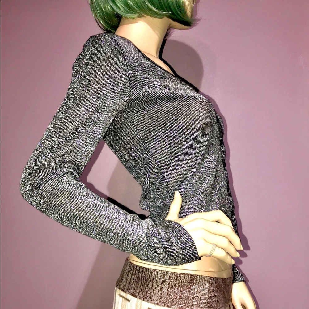 FRAGILE by XOXO • Sparkly Fitted Cardigan / size S